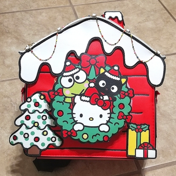 Her Universe Handbags - Her Universe Sanrio Hello Kitty & Friends Christmas Holiday House Mini Backpack